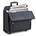 Solo Classic Rolling Hard Sided Catalog Case With Dual Combination Locks, Black