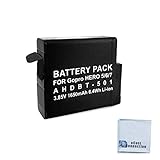 eCostConnection Replacement Battery for Go Pro Hero 5-7 Cameras with Microfiber Cleaning Cloth