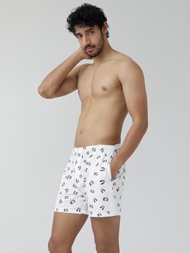 Image of XYXX Men's Remix Regular Fit Cotton Printed Boxer with Dual Pocket & No Marks Waistband (Pack of 2)