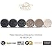 Whiskey Chilling Stones Gift Set - 6 Handcrafted Premium Granite Round Sipping Rocks - 2 Crystal Superior Glasses - Hardwood Presentation & Storage Tray - Elegant Gold Foil Gift Box by R.O.C.K.S.