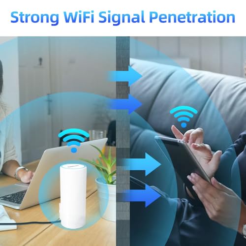 AC1200 WiFi Extender, 2025 Best WiFi Extender, 1.2Gbps home signal booster, Dual Band 5GHz/2.4GHz, Up to 255 Sq.ft and 68 Devices, EasyMesh Compatible, One Ethernet Port,TUYA APP Smart Control - Image 5