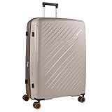 JASLEN - Koffer XL, Hartschalenkoffer, Reisekoffer Mit Rollen, Koffer Hartschale und Koffer & Trolleys - Robust, geräumig und ideal für Lange Reisen., Taupe