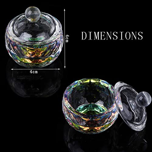 2 Pzas Multicolor Dappen Dish Nail Art con Tapa miniatura 3
