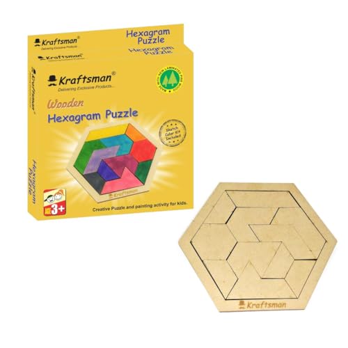 Image of Braintastic Wooden Jigsaw Assorted Puzzle-Pack of 24(3x8 DIY), Build, Color, Play, Art & Craft Birthday Return Gifts, Party Pack Return Favors for Kids 4+ Year with 12 Colors Each Puzzle