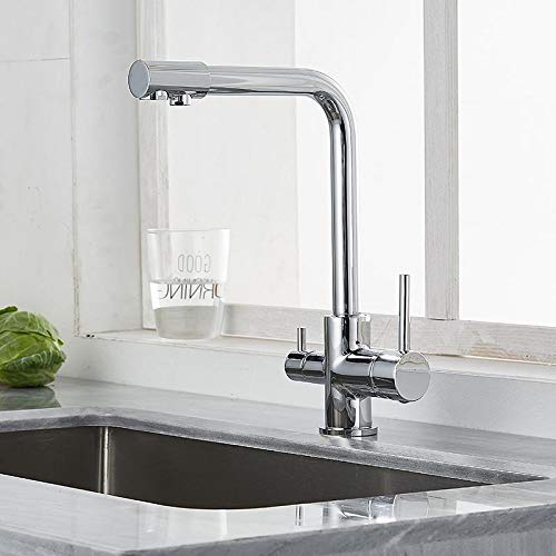 Robinet mitigeur de cuisine avec filtre et double jet eau pure