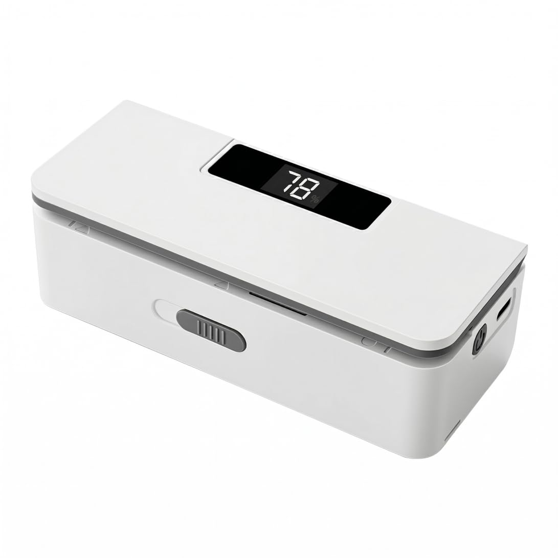 Syutokul Mini Bag Sealer with Cutter and Magnet Chip Bag Sealer Mini with Cutter and Magnet Resealer Portable Resealer 8 Temp Settings 1800mah Rechargeable Type-c White