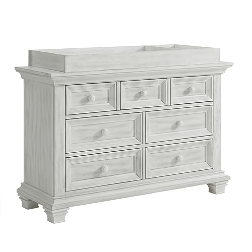 Image of Oxford Baby Weston Changing Topper for 7-Drawer Dresser, Vintage White