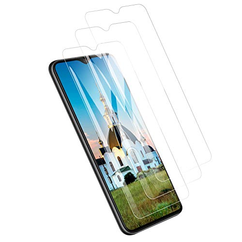 PUUDUU Protector de Pantalla para Xiaomi Redmi Note 8 Pro, [3 Pack] Cristal Templado para Xiaomi Redmi Note 8 Pro, Vidrio Templado, Dureza 9H, Anti-Rasguños, Sin Burbujas