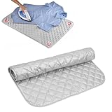 DOKRIN Assi da stiro,Tappetino da stiro magnetico, portatile, pieghevole, in cotone per uso domestico (45 * 85 cm)