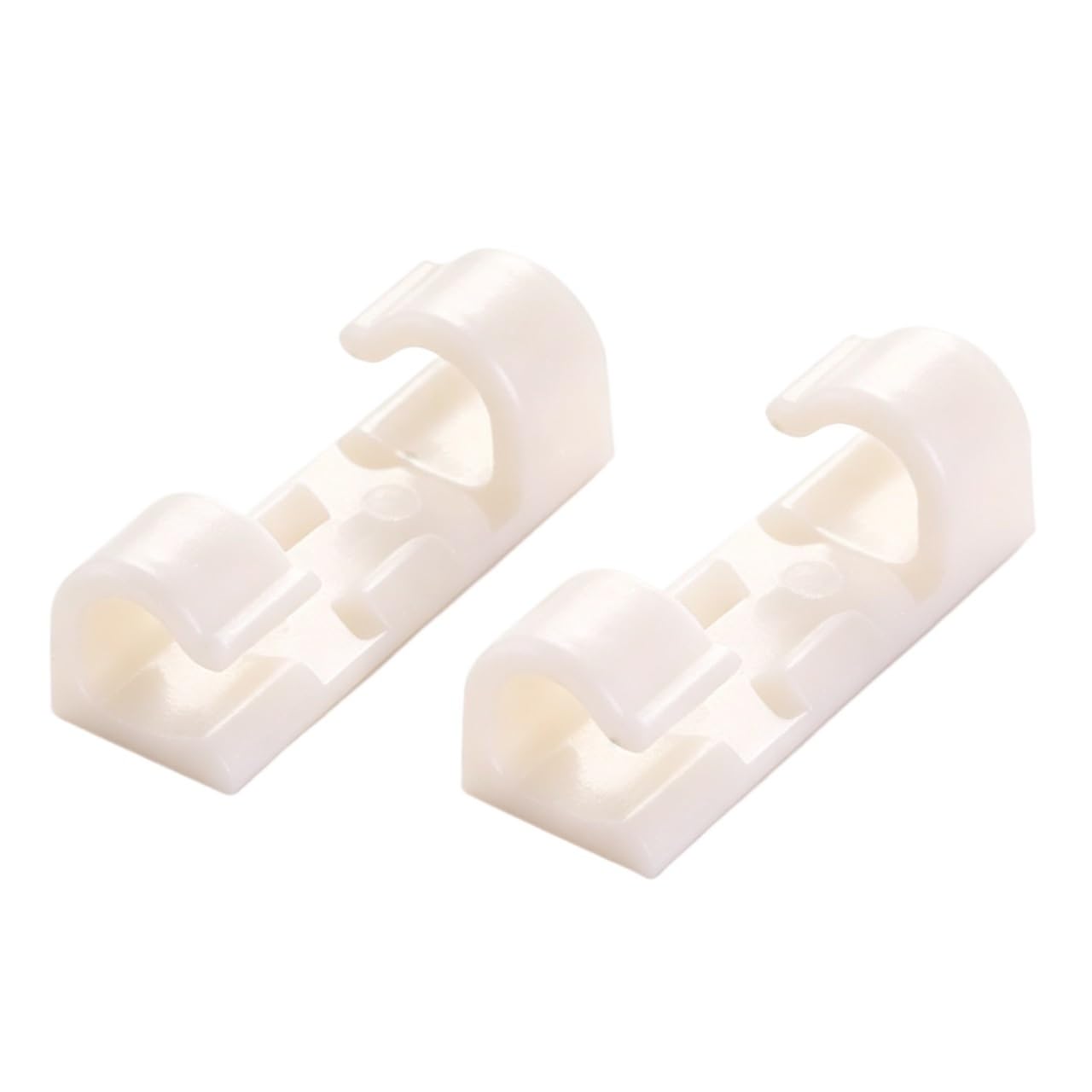 Dpnentv White-20Pcs Multi-Spec Cord Winding Clips Wall Mount Hook Data Cable Fix Clamps
