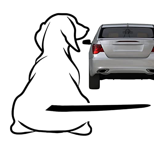 cão adesivo | Cauda em movimento Adesivos e decalques da janela do carro,Adesivo carro cachorrinho a