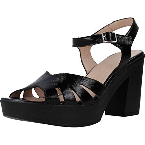 Wonders Sandalias Chanclas Mujer L9163 para Mujer Negro 37 EU