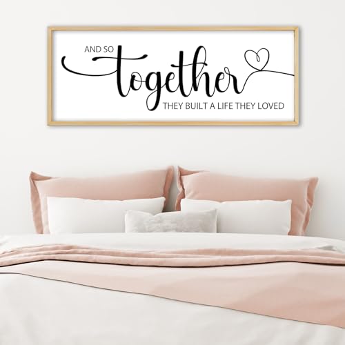 RLWangChao And So Together They Built A Life They Loved Sign 40"x15" Wood