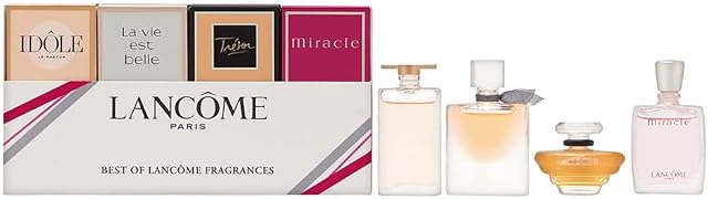 Lancôme 4 Piece Eau De Parfum Gift Set: Idole 5ml - La Vie Est Belle 4ml - Tresor 7.5ml - Miracle 5ml