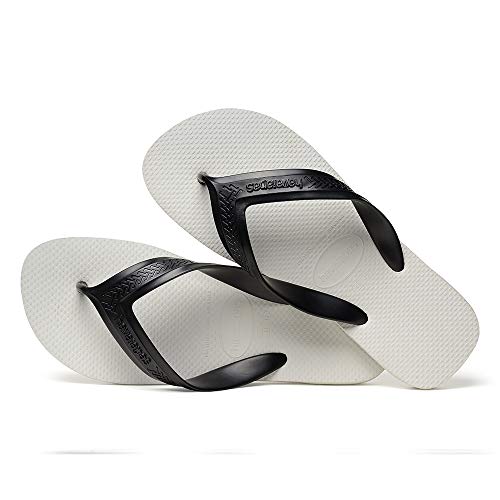 Chinelo Top Max, Havaianas, Masculino, Branco/Preto, 37/38