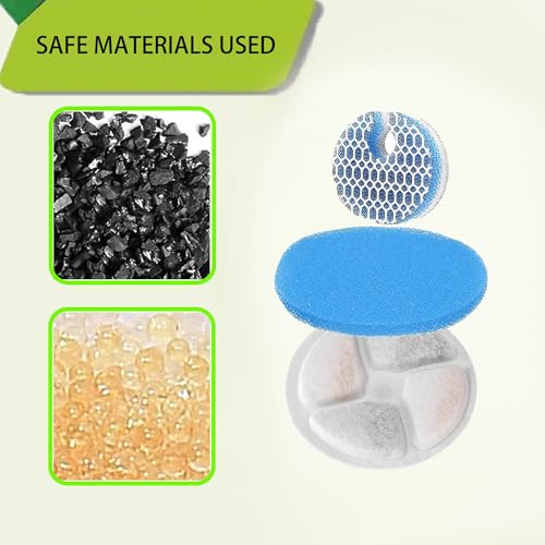 Filtros de repuesto para fuente de agua para gatos Delapan, 2 unidades miniatura 2