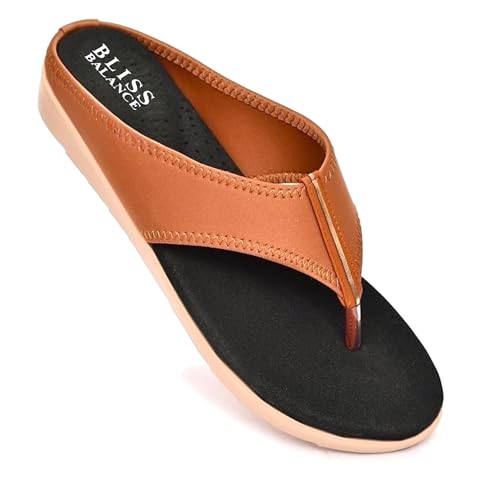 Image of Extra Soft Diabetic & Orthopedic Highcushioned Doctor Slippers|Flip-Flops Lightweight & Breathable Chappals|Comfortable Memory Foam Casual & Stylish for Women'sBB944