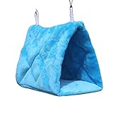 KJHFD Nichoir suspendu perroquets, nidification faite à la main, cabine de race chaude, douce confortable, hôtel pour oiseaux (couleur D, taille : S)