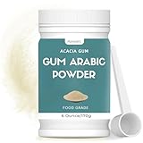 6 oz Gum Arabic Powder, 100% Pure, Premium Gum Arabic Powder, DIY Watercolor Paints, Gum Arabic Suitable for Making Ice Cream, Cake, Yogurt, Craft Cocktails and More