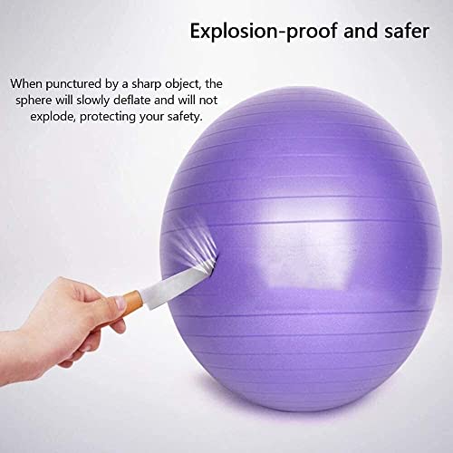 Ballon de pilates rose 55cm pour physiothérapie et entraînement