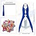 GCFTIFF Balloon Stuffing Tool,Balloon Expander Pliers,Balloon Stuffing Machine, Stainless Steel Blue Extended Balloon Mouth Expander & Come with Filling Confetti Paper Multicolor (Heart-shape)