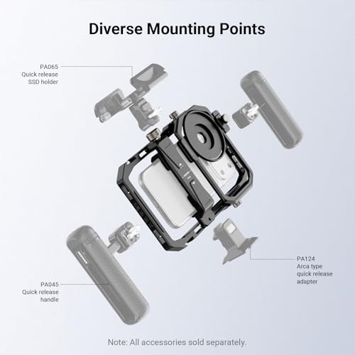 Image of NEEWER Universal Phone Cage Video Rig Stabilizer with 17mm to 37mm & 67mm Lens Filter Adapter Ring Accessories Compatible with iPhone Android Samsung for Video Recording Streaming Photography, PA058