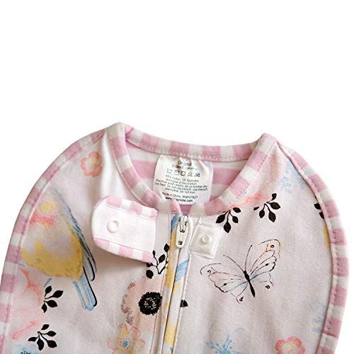 Image of Woombie Grow with Me Baby Swaddle, Convertible Swaddle Fits 0-9 Months, Expands to Wearable Blanket Up to 18 Months, Birds & Stripes