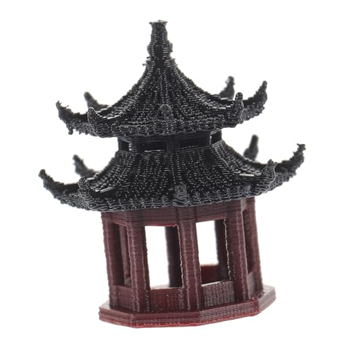 Statue de pavillon zen en couleur aléatoire pour décor d'aquarium