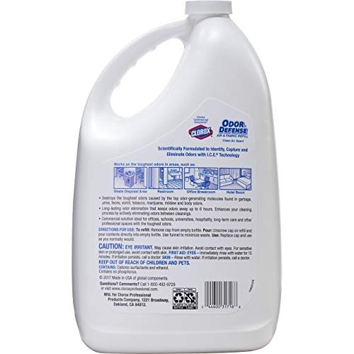 Cloroxpro 31716 Odor Defense Air And Fabric Spray Refill, Clorox Healthcare Cleaning And Industrial Cleaning Spray thumb #1