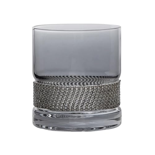 Vasos para beber sin vuelcos de cristal lujo gris con base pesada pequeña 2