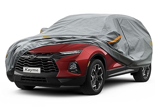 Image of Kayme Heavy Duty SUV Car Cover Custom Fit Chevrolet Blazer (1994-2005) Waterproof All Weather for Automobiles, Full Exterior Covers Sun Rain UV Protection.（Deliver About 3-10 Days）