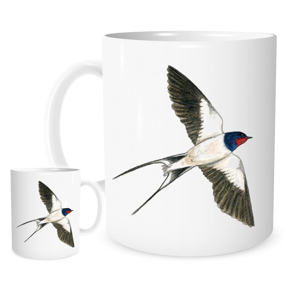 Stoneys Badges 11OZ A Swallow Mug for Tea or Coffee, White