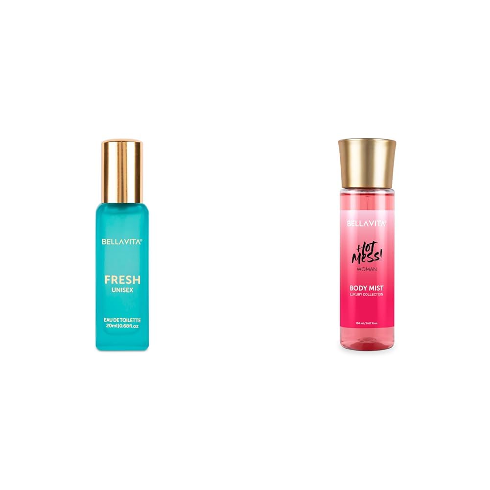 Bella Vita Luxury FRESH Unisex Eau De Toilette Hot Mess Woman Body Spray Mist Perfume with Citrus Mandarin Passionfruit Rose Jasmine Vanilla & Musk Long Lasting Fragrance 150ML-picture-18