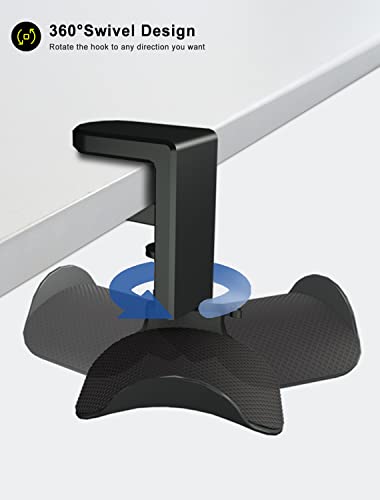 image for ETOWIFA Headphone Holder Hanger Upgraded with Rotating & Adjustable Cl