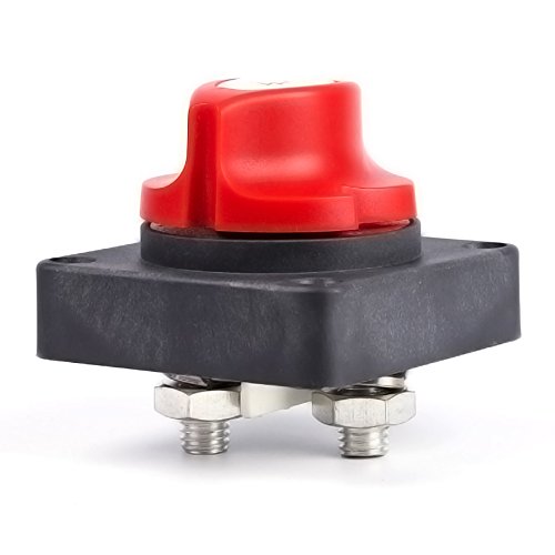 12V/24V/48V Battery Disconnect Switch Master Isolator Switches Cut Off Kill Switch Waterproof Marine Switch for Small Yacht Marine Boat RV Car ATV Vehicles - Thumbnail 4