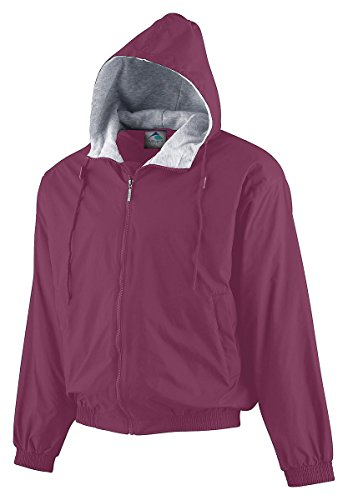 Image of Augusta Sportswear Unisex-Adult Hooded Taffeta Jacket /Fleece Lined