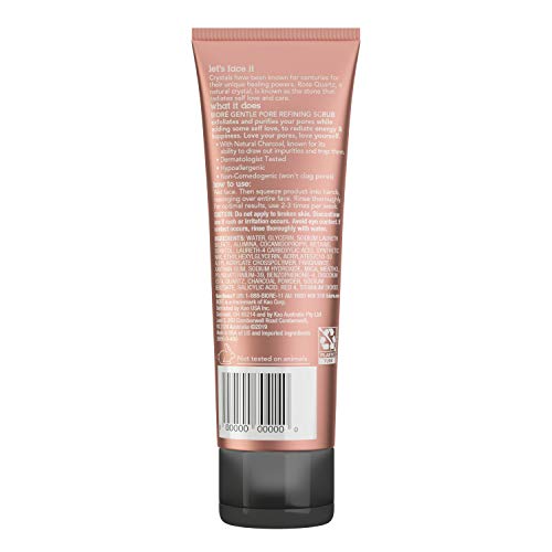 image for Bioré Rose Quartz With Charcoal Gentle Pore Refining scrub, exfoliati