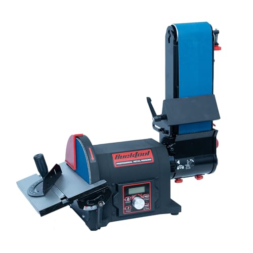 Image of BUCKTOOL 1HP VFD Variable Speed Belt Disc Sander,4x36 inch Belt,8 inch Disc