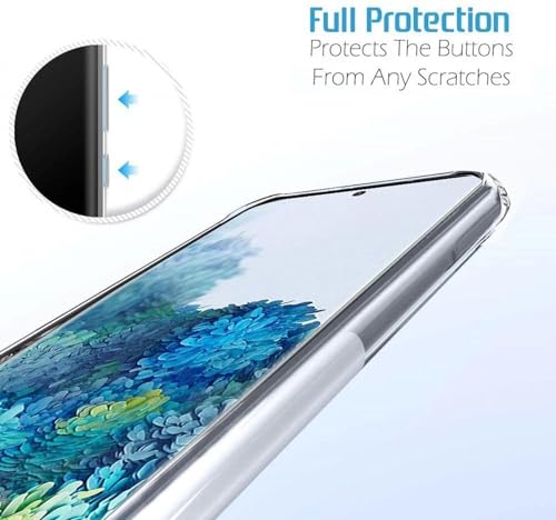 Image of BOXXO Flexible Back Cover for Samsung Galaxy S20 Plus 5G | Back Cover Transparent Clear Shockproof Case Four Corner Protection | Slim Protective Mobile Phone Cover for Samsung Galaxy S20 Plus 5G