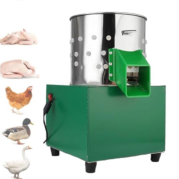 QYDZSHOP Elektrische Rupfmaschine Elektrische Geflügel-Rupfmaschine Federentferner Für Schnelle Reinigung Edelstahl Ideal Für Hühner- Und Entenfarmen