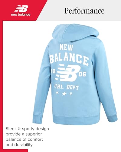 New Balance Boys Athletic Fleece Hoodie with Back Graphic Print, 8-20 - image 6