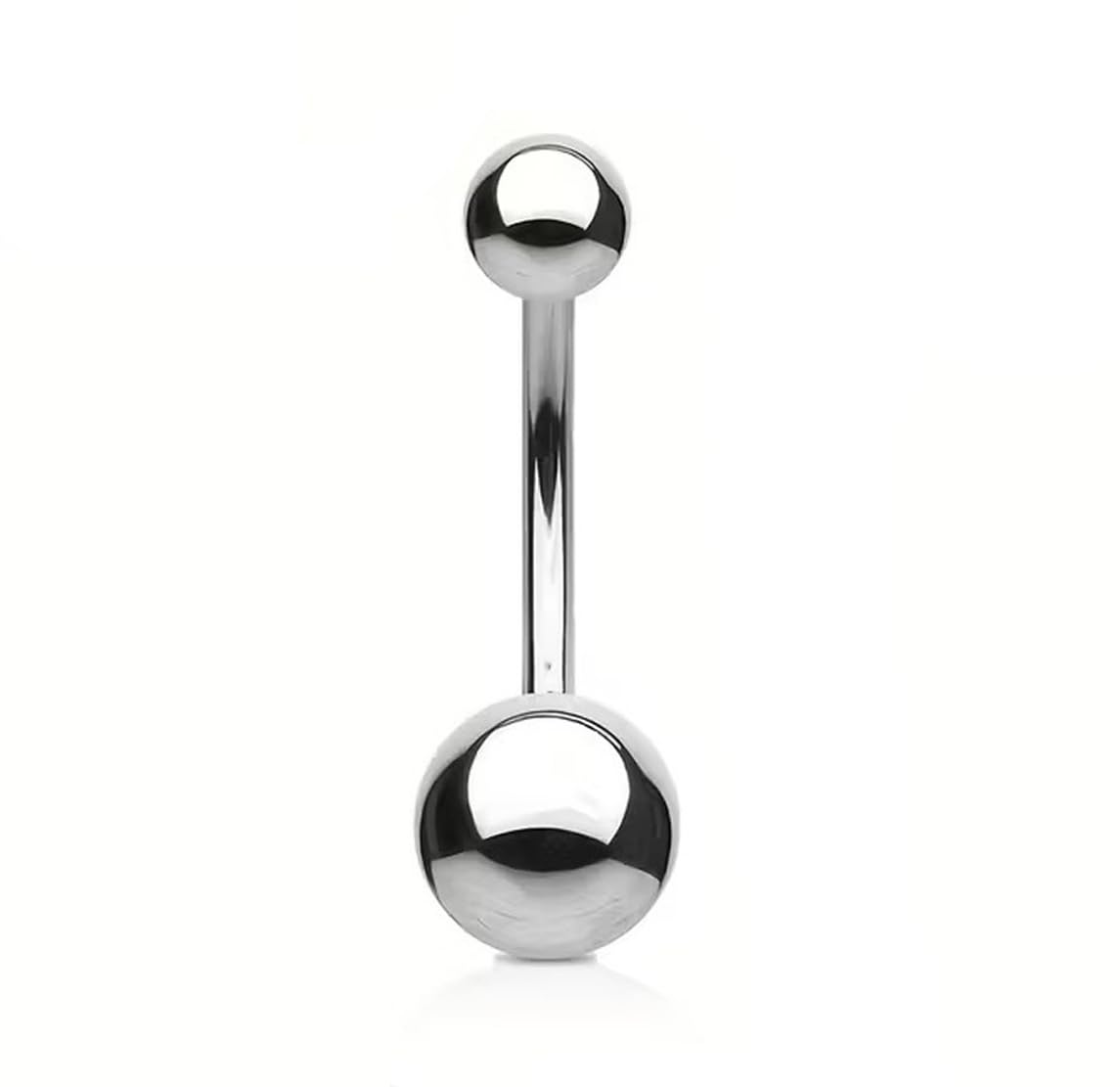 Womens Navel Belly Button Piercing Banana Bell Silver Ring: Pack of 1 (SRFAJW/A075)-image-18