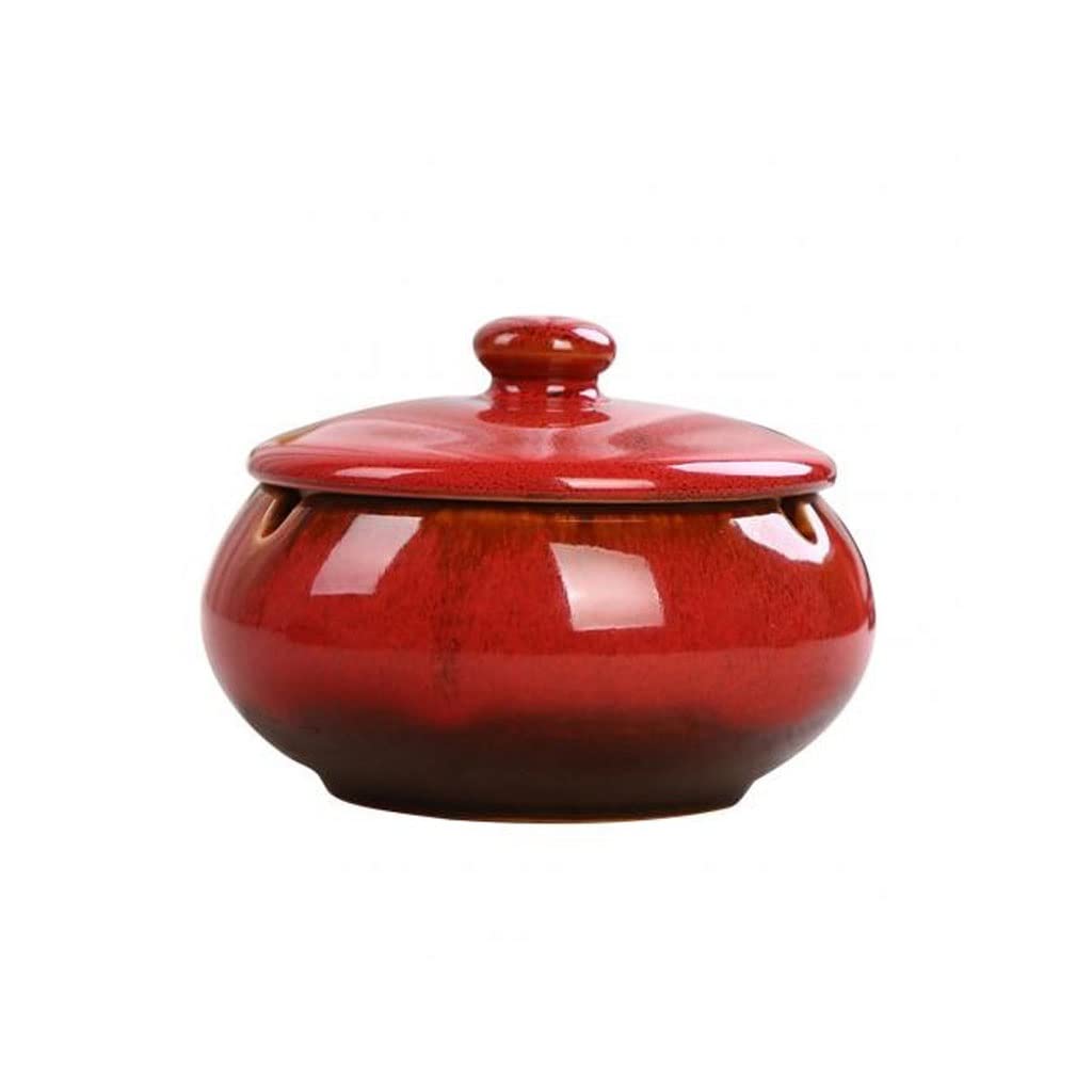 Ashtray Ceramic Round Ash Tray Cigarettes Holder Pot Cigarettes Holder