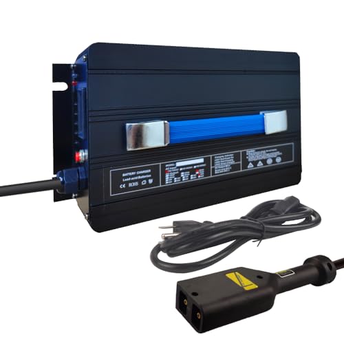 Abakoo 36V 20A Battery Charger for EZGO EZ-GO TXT 96-Up Golf Cart, Powerwise Style D-Plug
