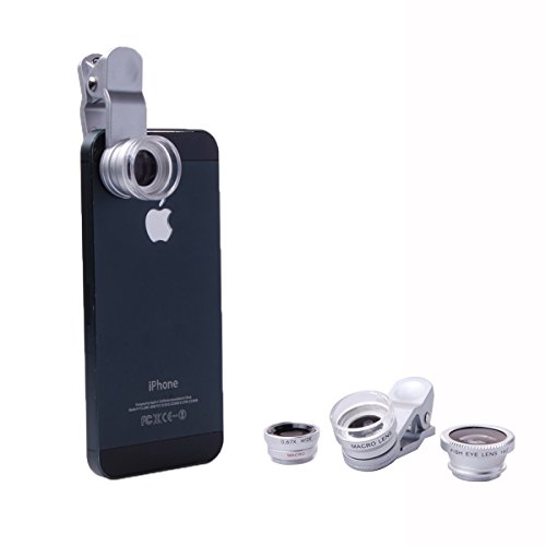 XCSOURCE® 4 in1 Fisheye lente + grandangolare +