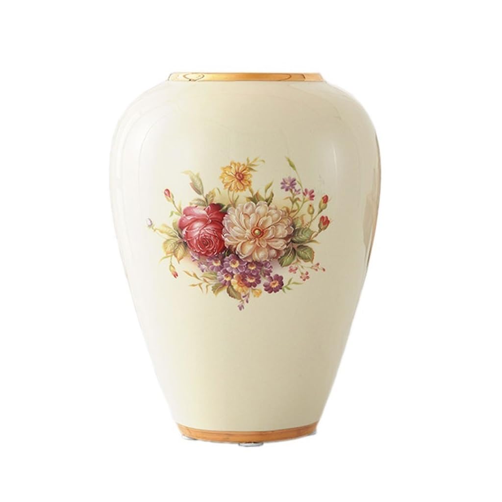 Bzgpmfud One Color Vase Desktop Flower Ceramic Living Room Decoration Arrangement Dried Bedroom Tv Cabinet Desktop