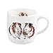 Portmeirion Home & Gifts Wrendale Tasse en porcelaine anglaise Motif cochon d'Inde Multicolore