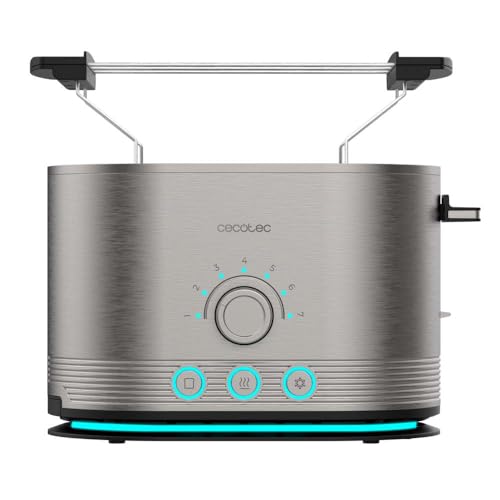 Grille-Pain Cecotec Shine&Toast Double 03285 – 850 W, 2 Fentes, 7 Niveaux de Brunissage - vue 3
