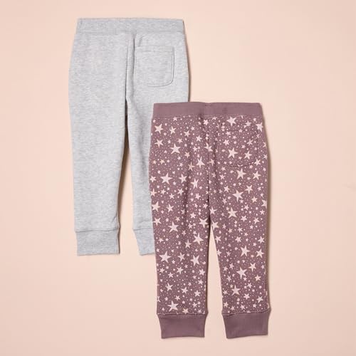 Image of Amazon Essentials Girls and Toddlers' Sweatpants with Elastic Waist and Drawstring, Multipacks