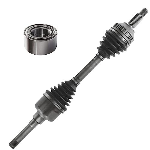 Image of Detroit Axle - Front Left CV Axle Shaft + Wheel Press Bearing Replacement for Ford Contour Mercury Mystique Cougar 2.5L - 2pc Set